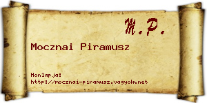 Mocznai Piramusz névjegykártya
